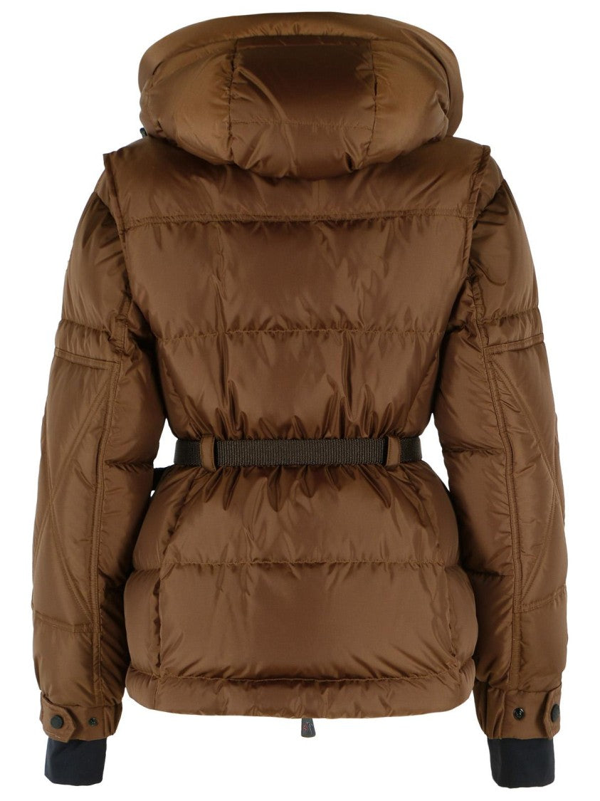 Moncler Grenoble Brown Salastrains Quilted Polyamide Insulated Ski Jacket