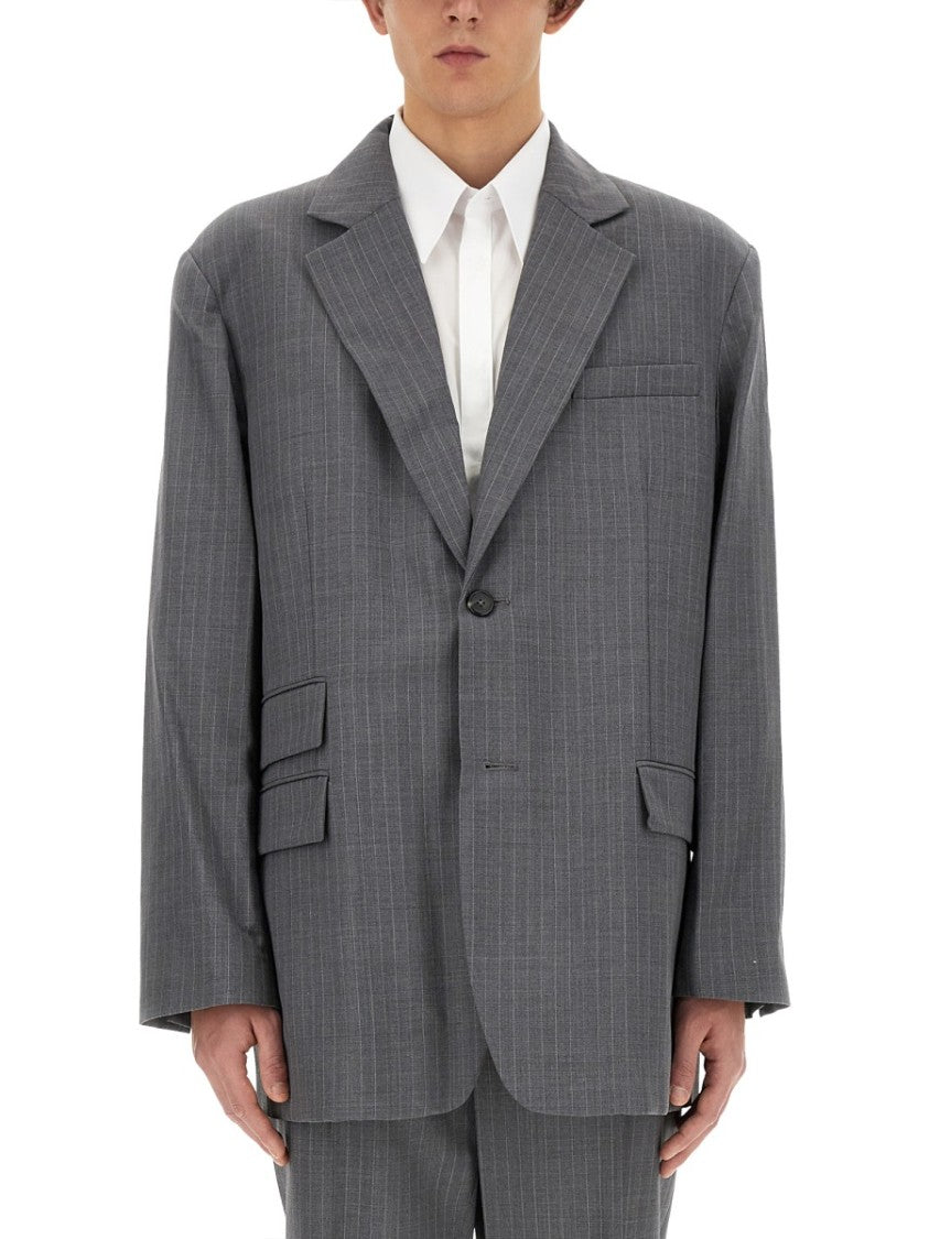 Helmut Lang Grey Virgin Wool Jacket
