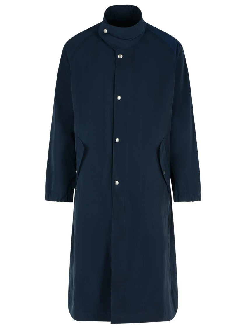 Dries Van Noten Rannon' Navy Polyester Coat