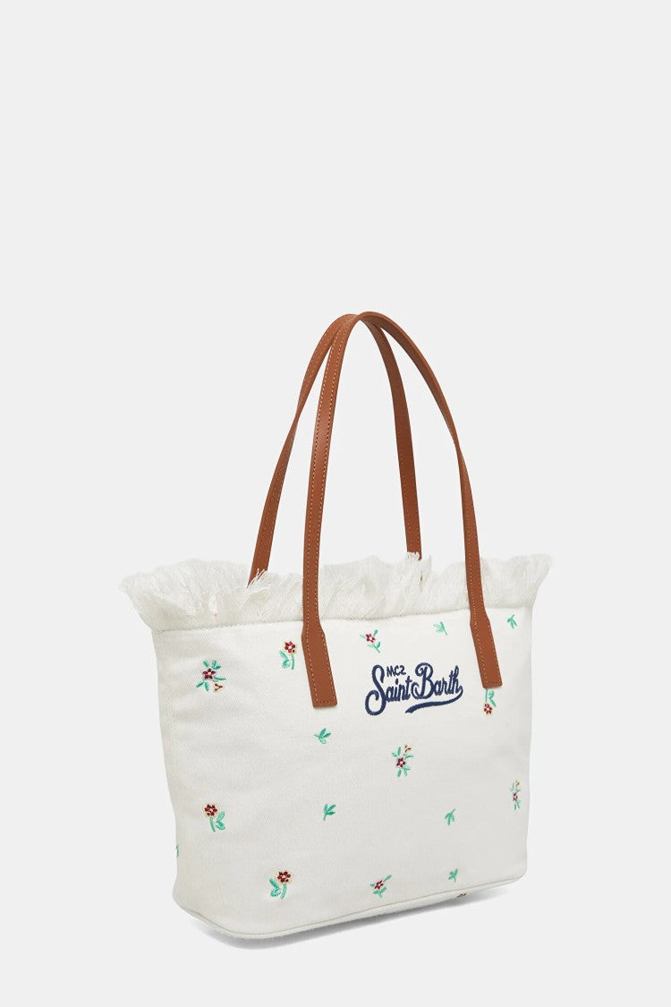 Mc2 Saint Barth White Unica Medium Tote Bag