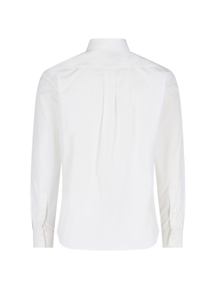 Burberry Ekd' Logo Embroidered Shirt – White