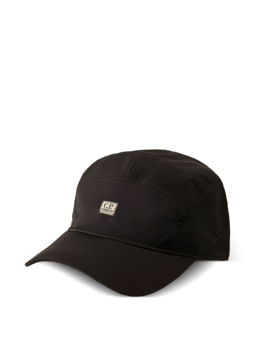 C.P. Company Curved Peak Black Cap