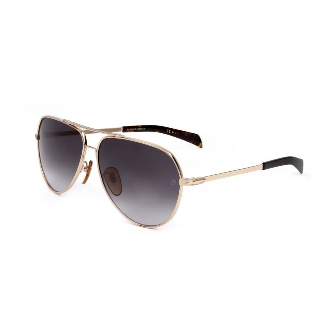 David Beckham Db 7031/S Gold-Tone Aviator Sunglasses