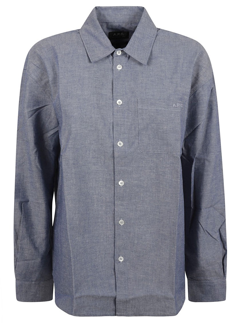 A.P.C. Relaxed-Fit Chambray Shirt With Classic Collar