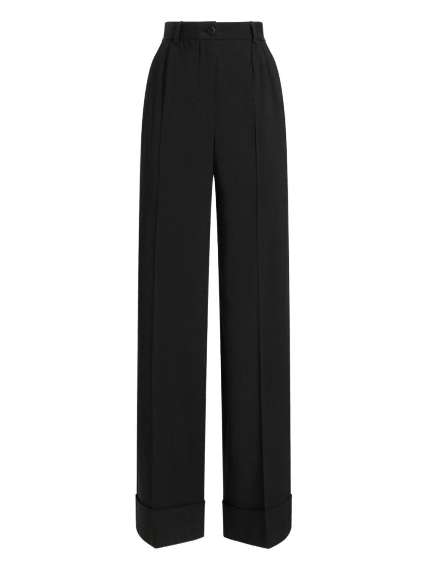 Dolce & Gabbana Straight-Leg Trousers With Double Pleats