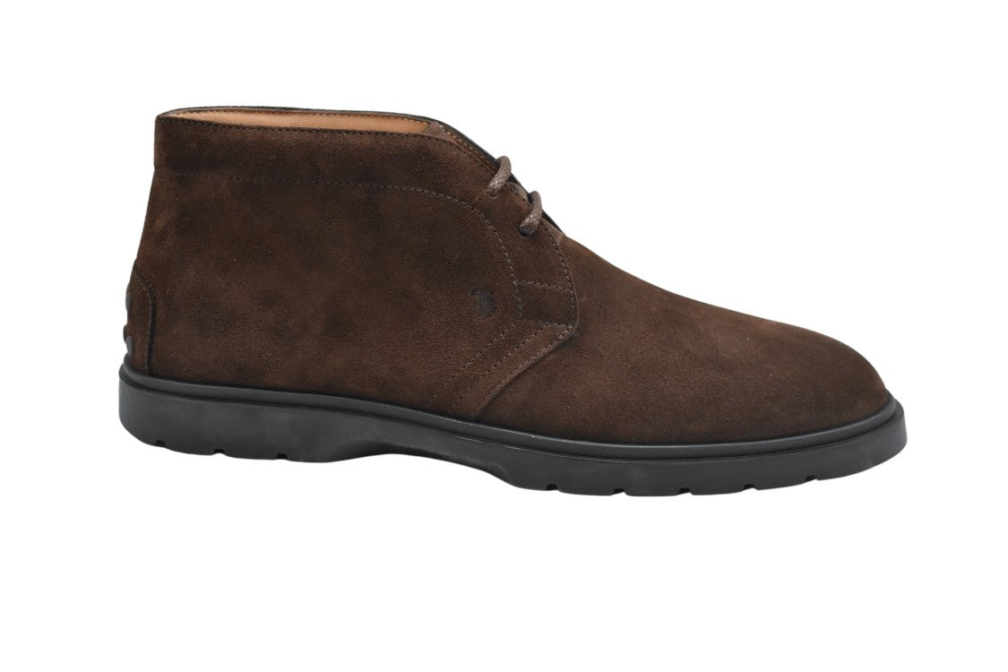 Tod's Laced Boots With Suede Finish