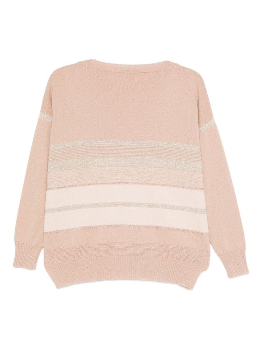 Dexterior Sophisticated Cashmere-Blend Sweater With Textured Stripes
