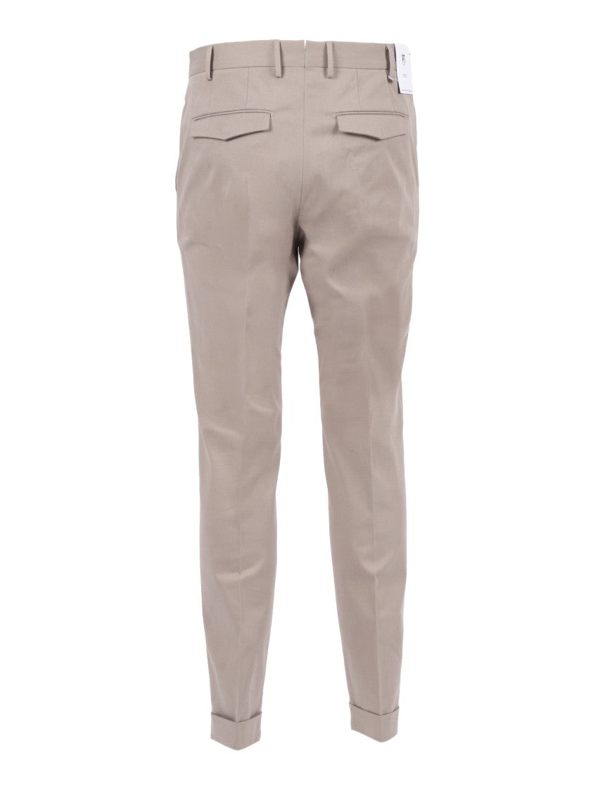 Pt01 Flat Front Casual Trousers