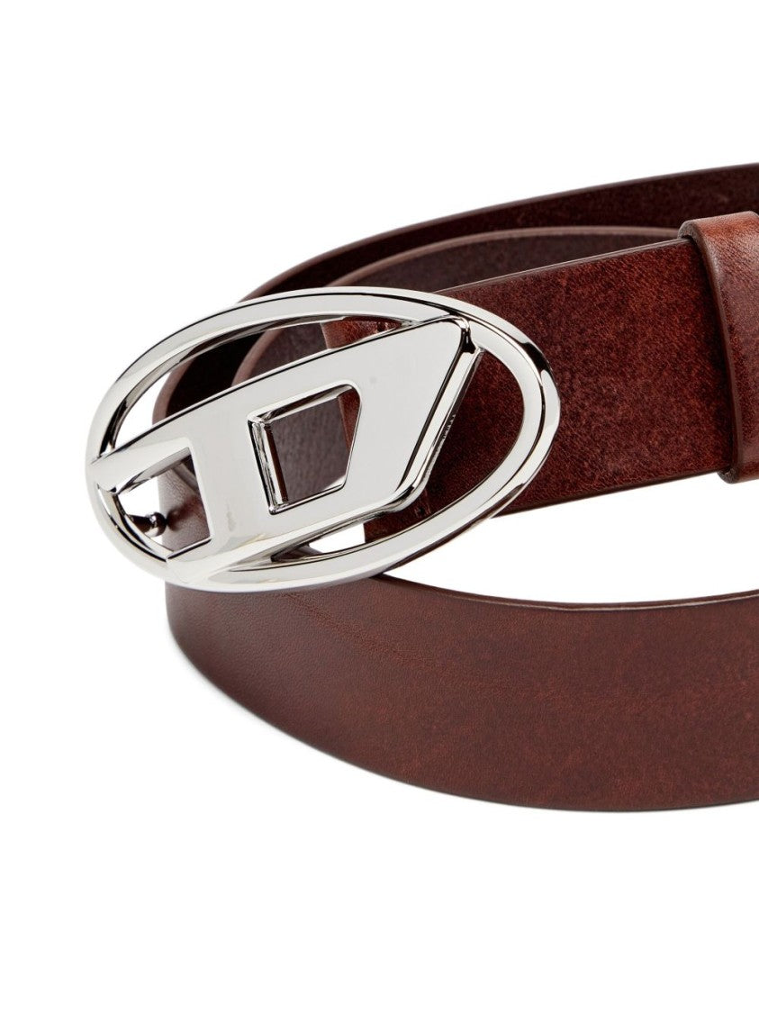 Diesel Brown Calf Leather Belt
