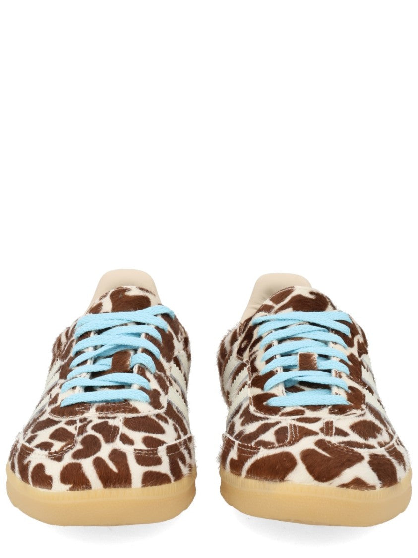 Adidas Originals Multicolor Giraffe Pattern Leather Sneakers