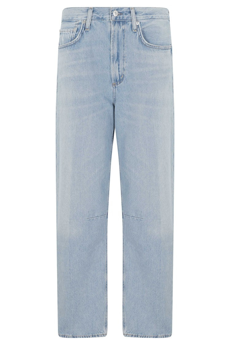 Citizens Of Humanity Light Denim Miro Five-Pocket Straight Cotton Jeans