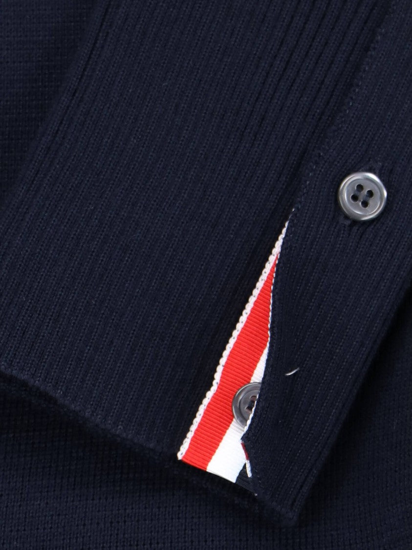 Thom Browne "4-Bar" Sweater Blue