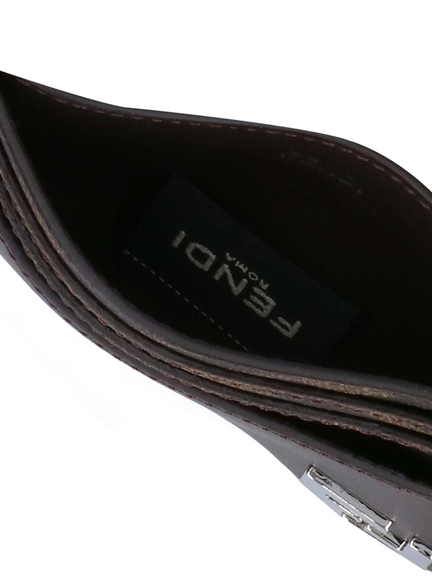 Fendi "Squared Ff" Card Holder – Black