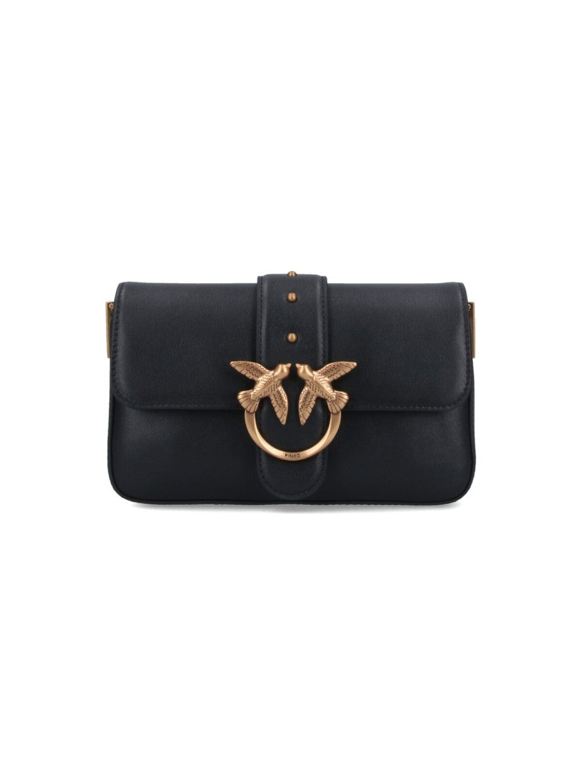 Pinko "Love Bag" Mini Shoulder Bag – Black