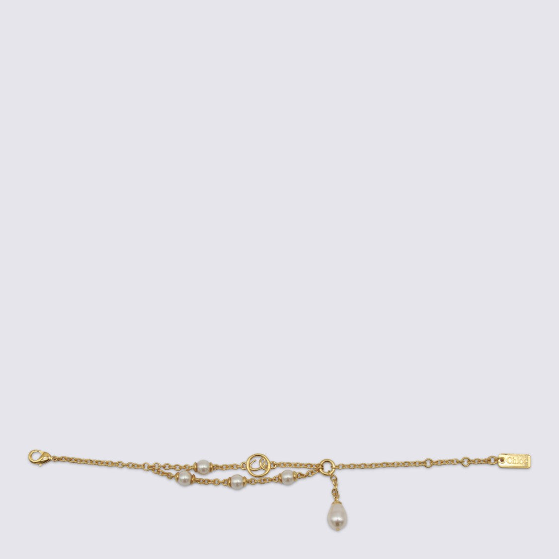 Chloé Gold And Pearly Bras Bracelet
