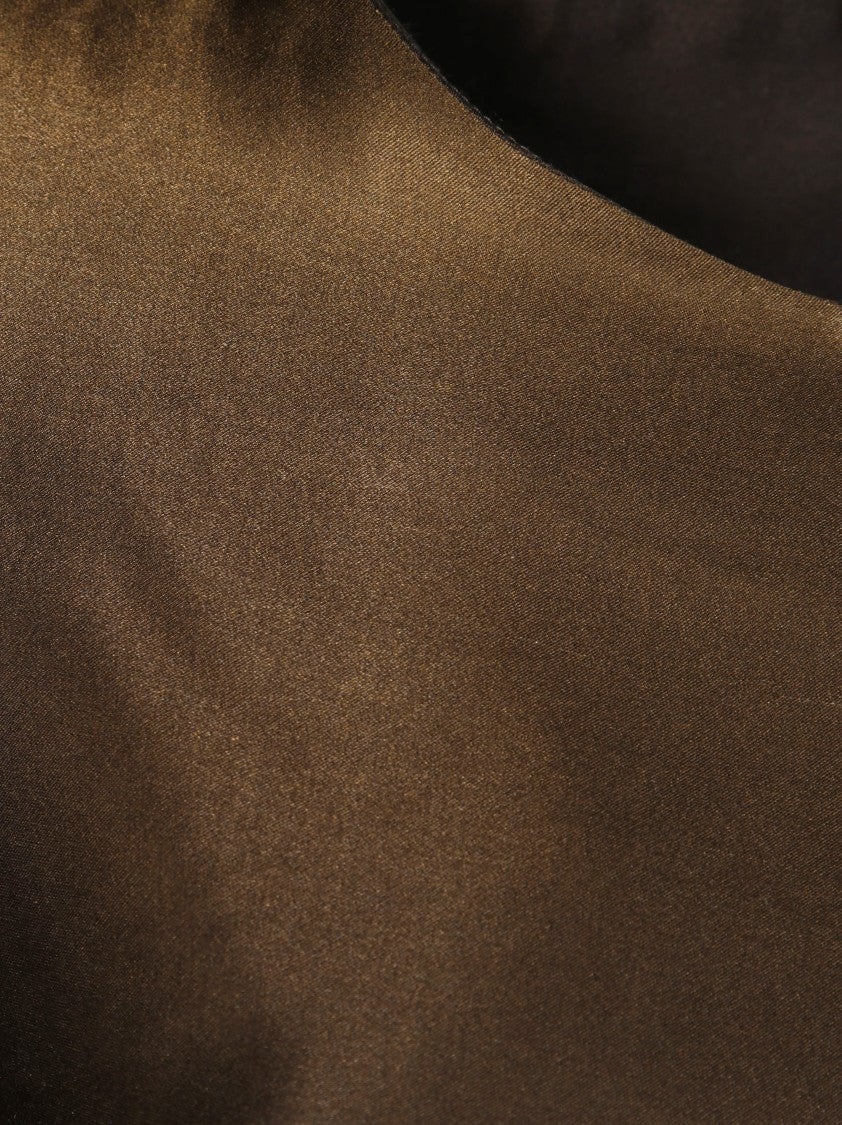 Friedman Smooth Satin Blouse With Classic Cut