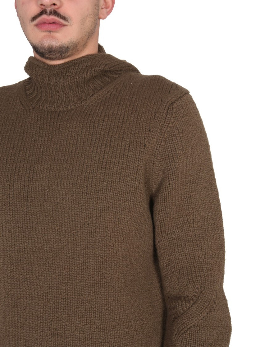 Bottega Veneta Textured Jersey Sweatshirt With Hood And Ribbed Cuffs