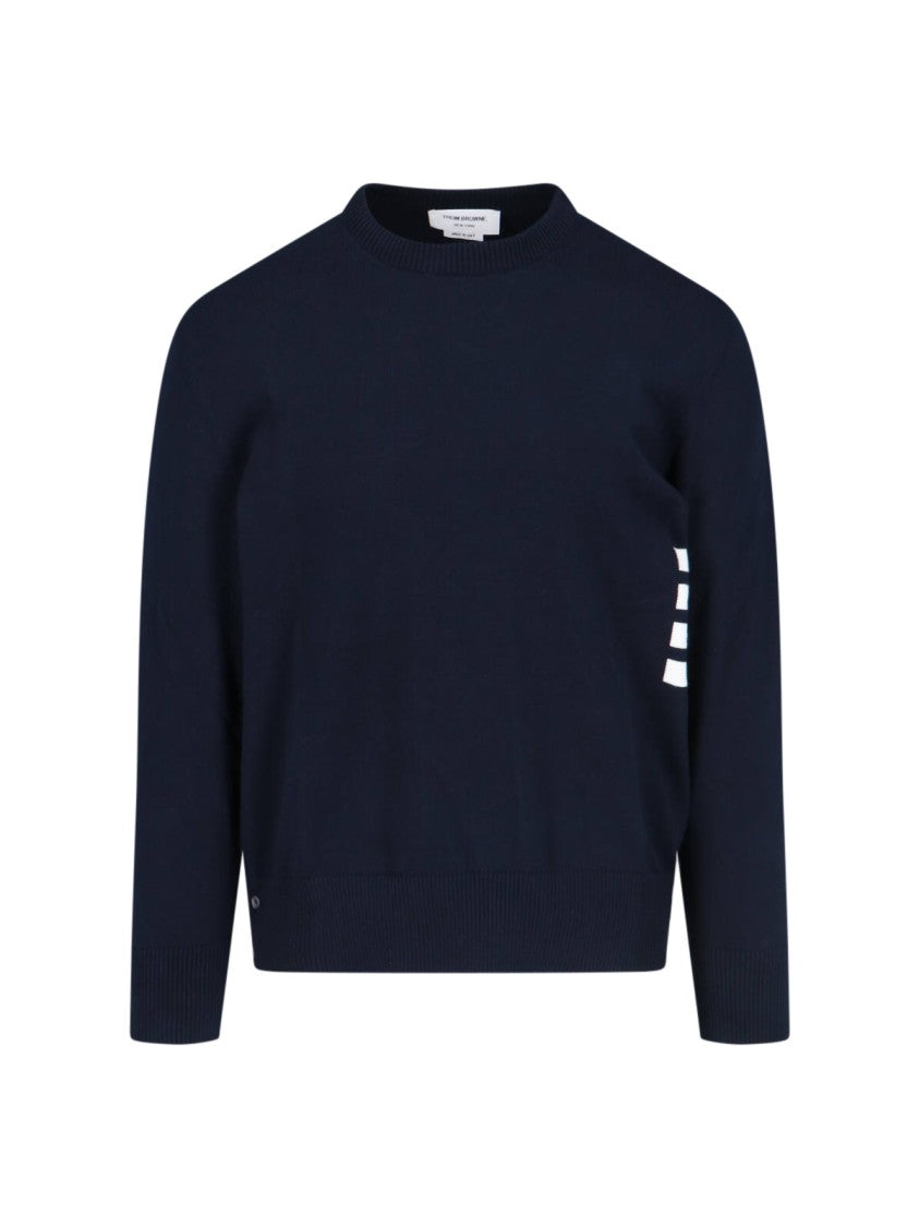 Thom Browne "4-Bar" Knit Sweater – Blue