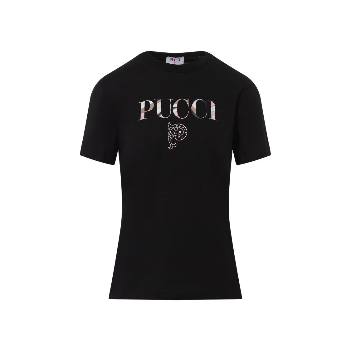 Pucci Classic Black Cotton T-Shirt
