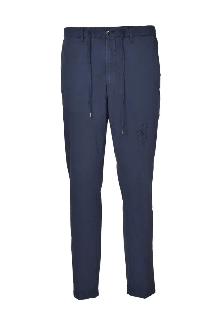 Four.Ten Versatile Straight-Leg Trousers With Drawstring Waist And Zippered Pockets