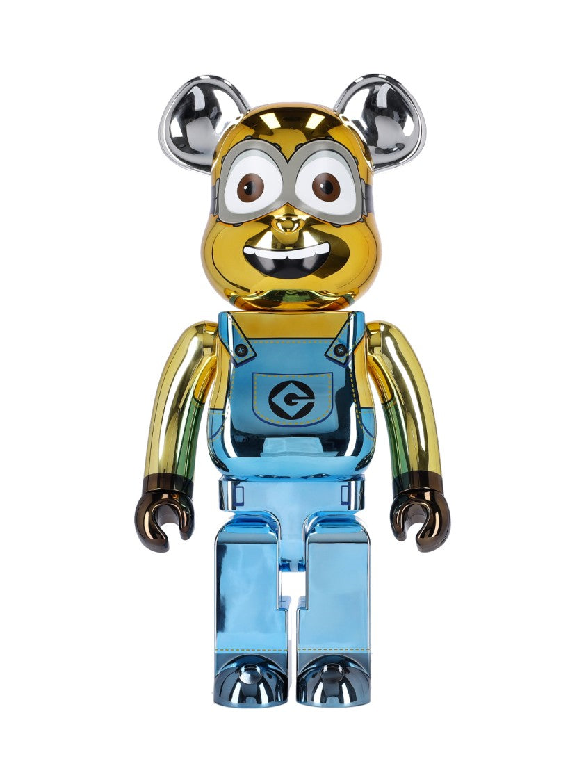 Medicom Toy 'Minions Dave Chrome 1000' Be@Rbrick – Yellow/Blue