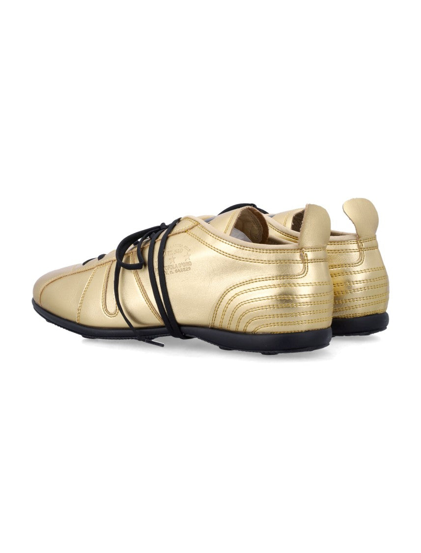 Pantofola D'oro 540 Vibram Sole Metallic Gold Sneakers