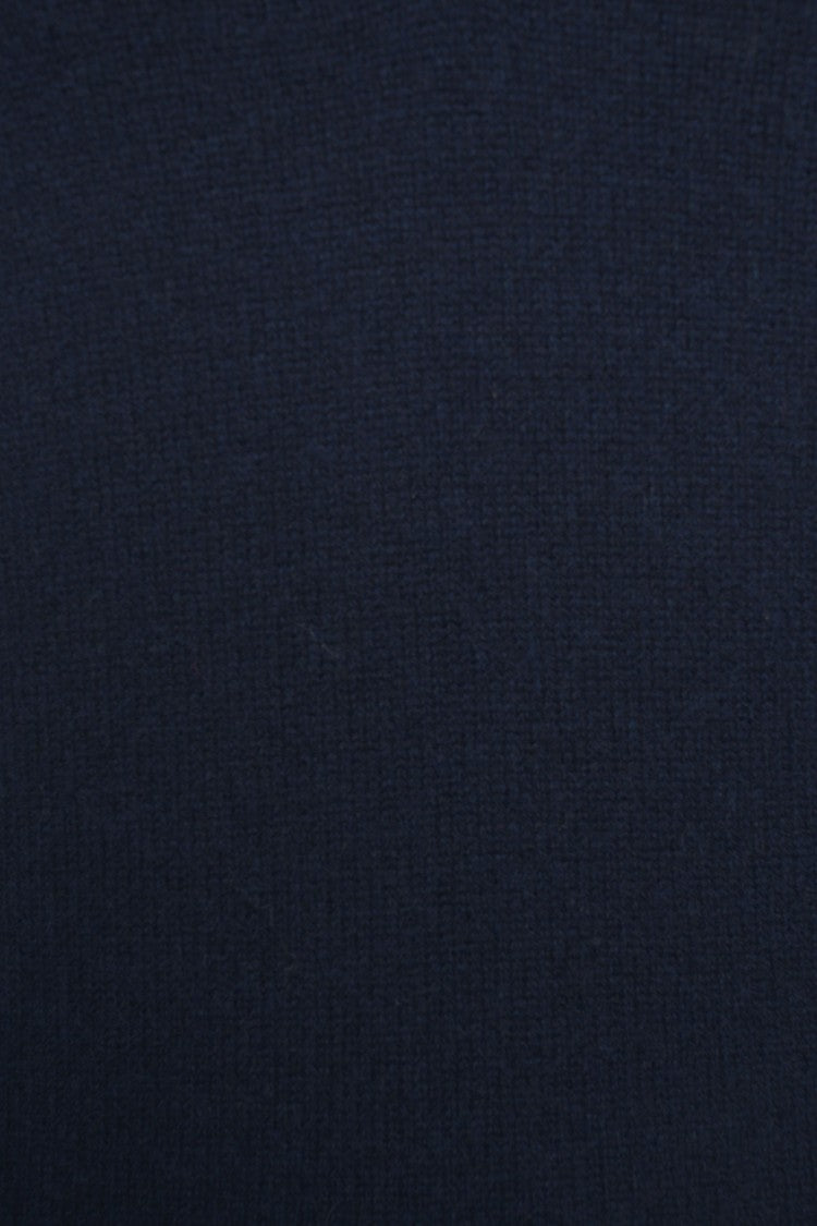 Crush Cashmere Gilet With Deep V-Neck And Ribbed Hem