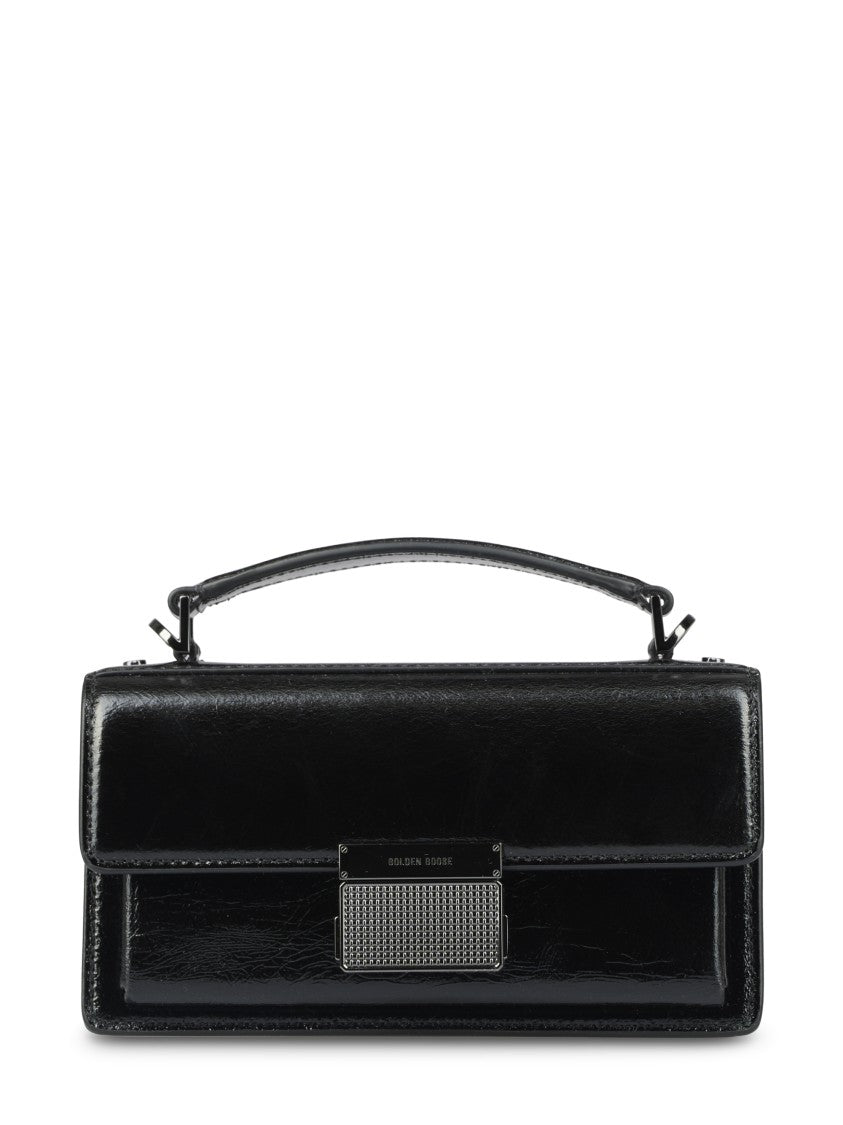 Golden Goose Shiny Black Leather Bag