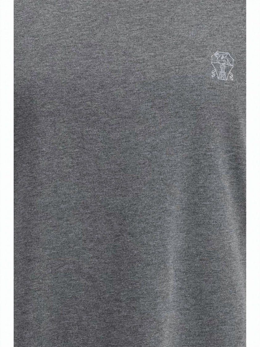 Brunello Cucinelli Soft Cotton Jersey Crewneck T-Shirt