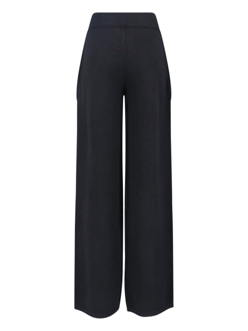 Uma Wang Wide-Leg Trousers With High Ribbed Waistband