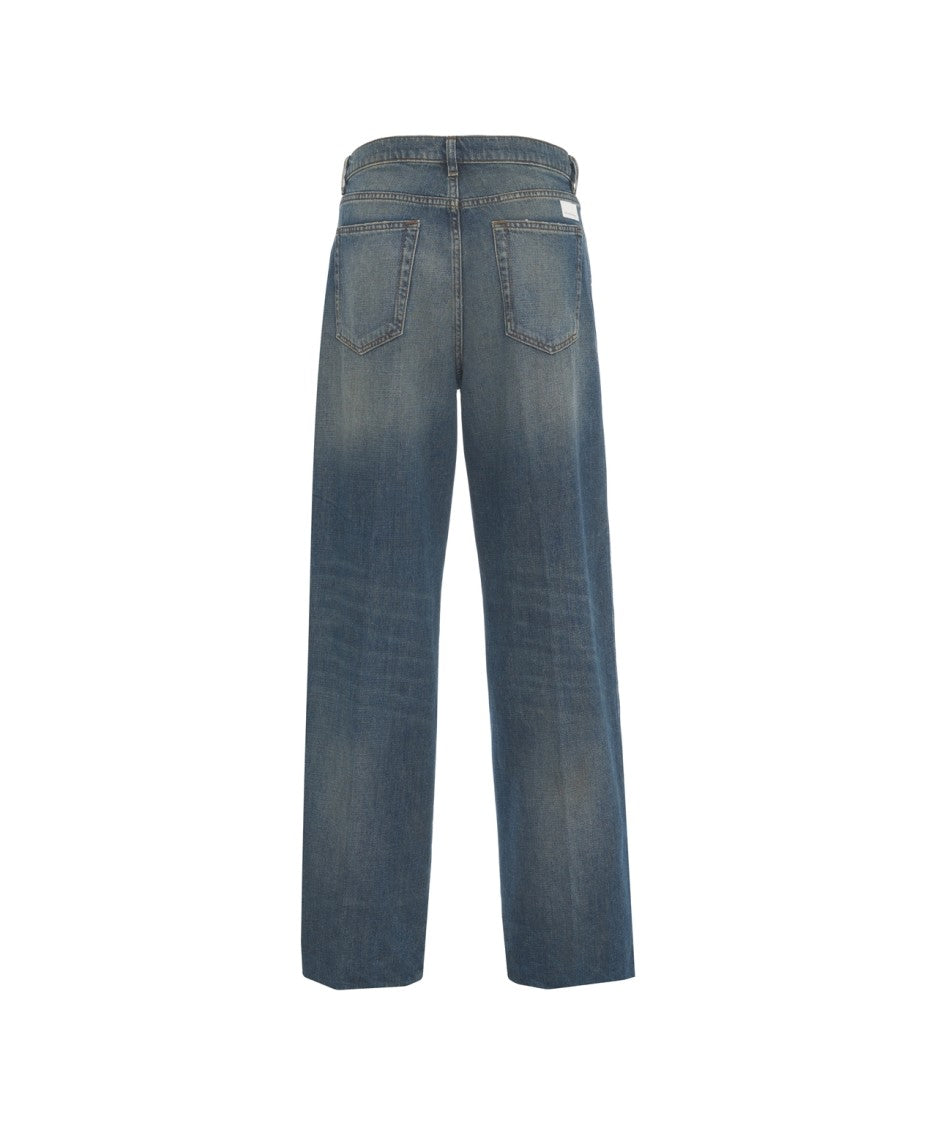 Nine In The Morning Relaxed-Fit Boyfriend Jeans With Faded Wash Effect