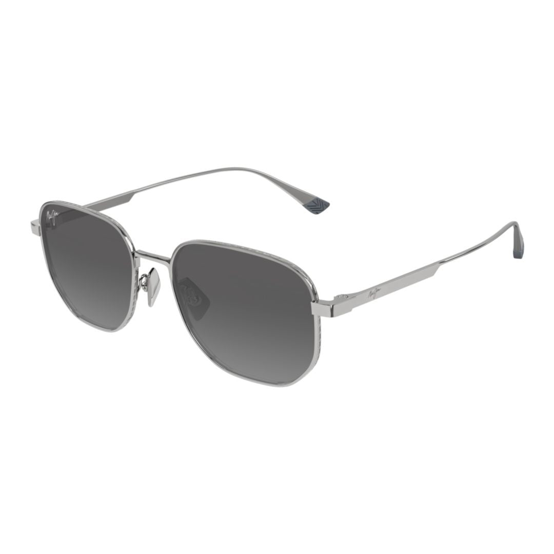 Maui Jim Lewalani Gradient Grey Tinted Sunglasses With Metal Frame