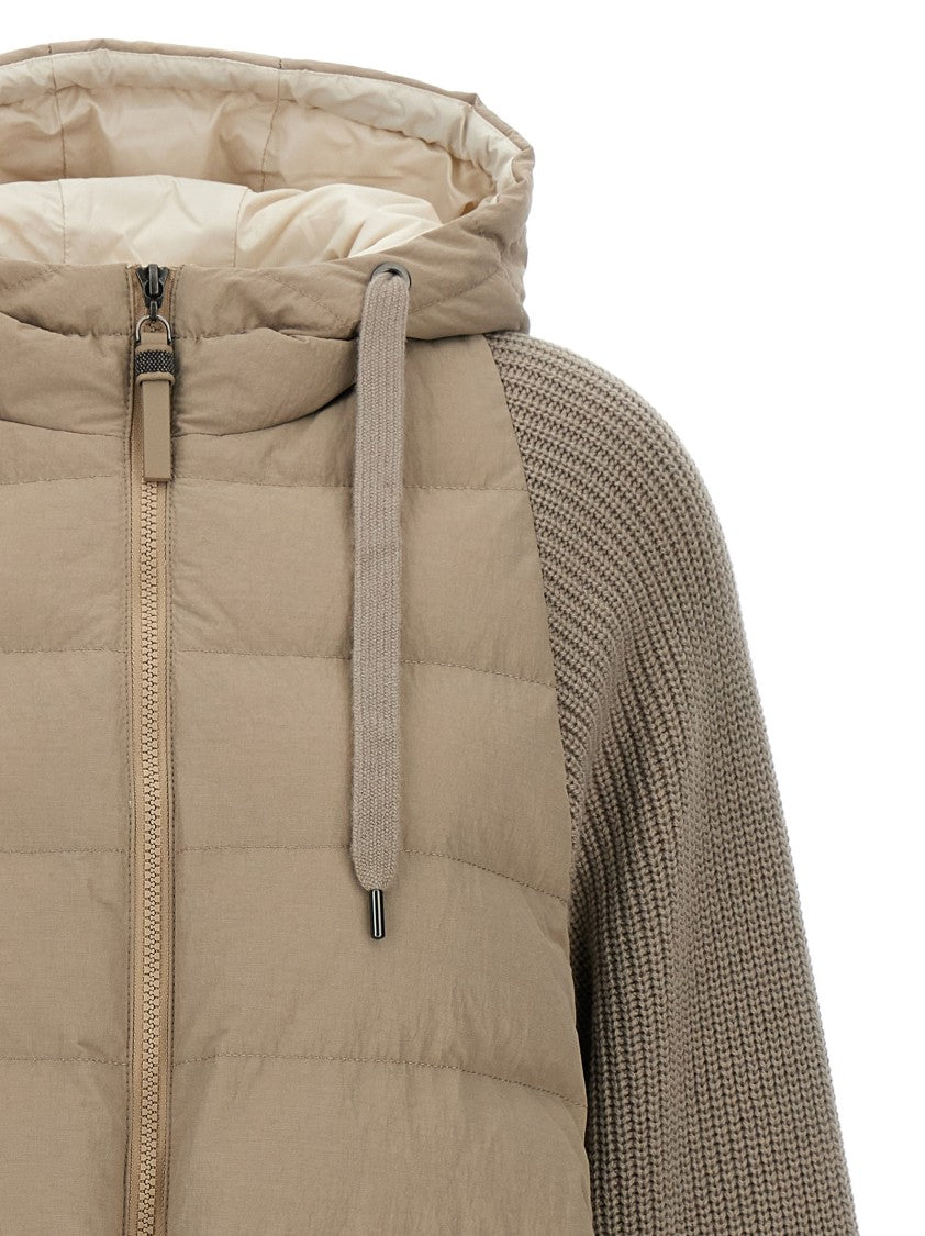 Brunello Cucinelli Two-Material Puffer Jacket