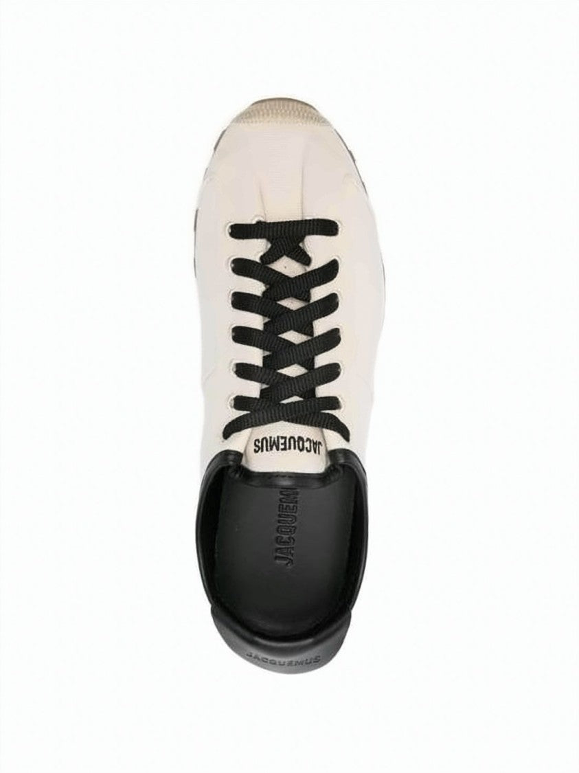 Jacquemus Low-Profile Canvas Sneakers With Textured Outsole