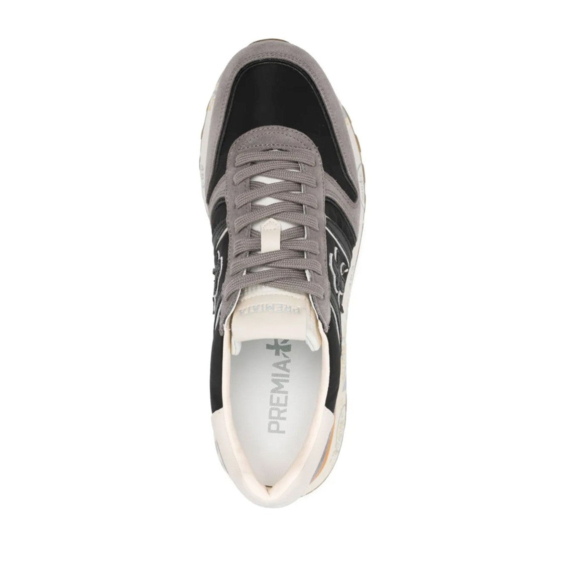 Premiata Multicolor Lander Nylon Suede Panels Sneakers