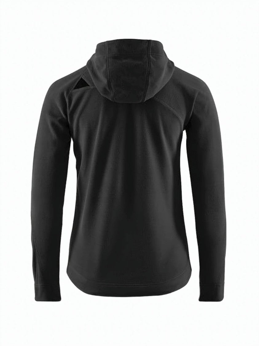 Klattermusen Fitted Black Klattermusen Jacket With Hood And Seam Detail