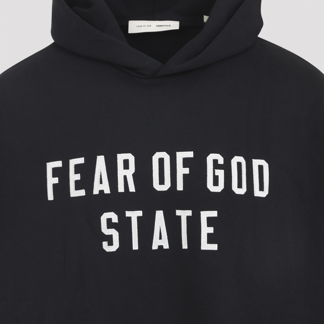 Fear Of God Relaxed-Fit Black Hoodie With Embroidered Logo