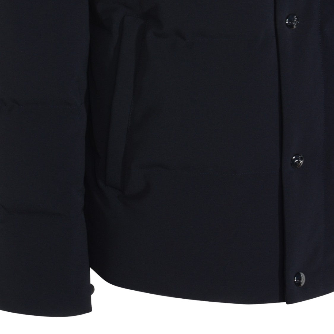 Montecore Padded Black Jacket With High Collar