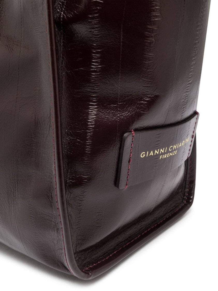 Gianni Chiarini Marcella Crocodile Effect Structured Tote
