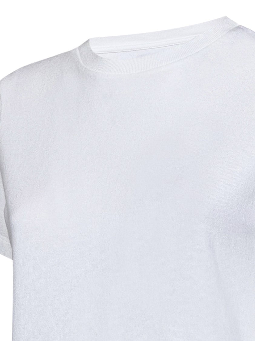 Khaite White Cotton T-Shirt
