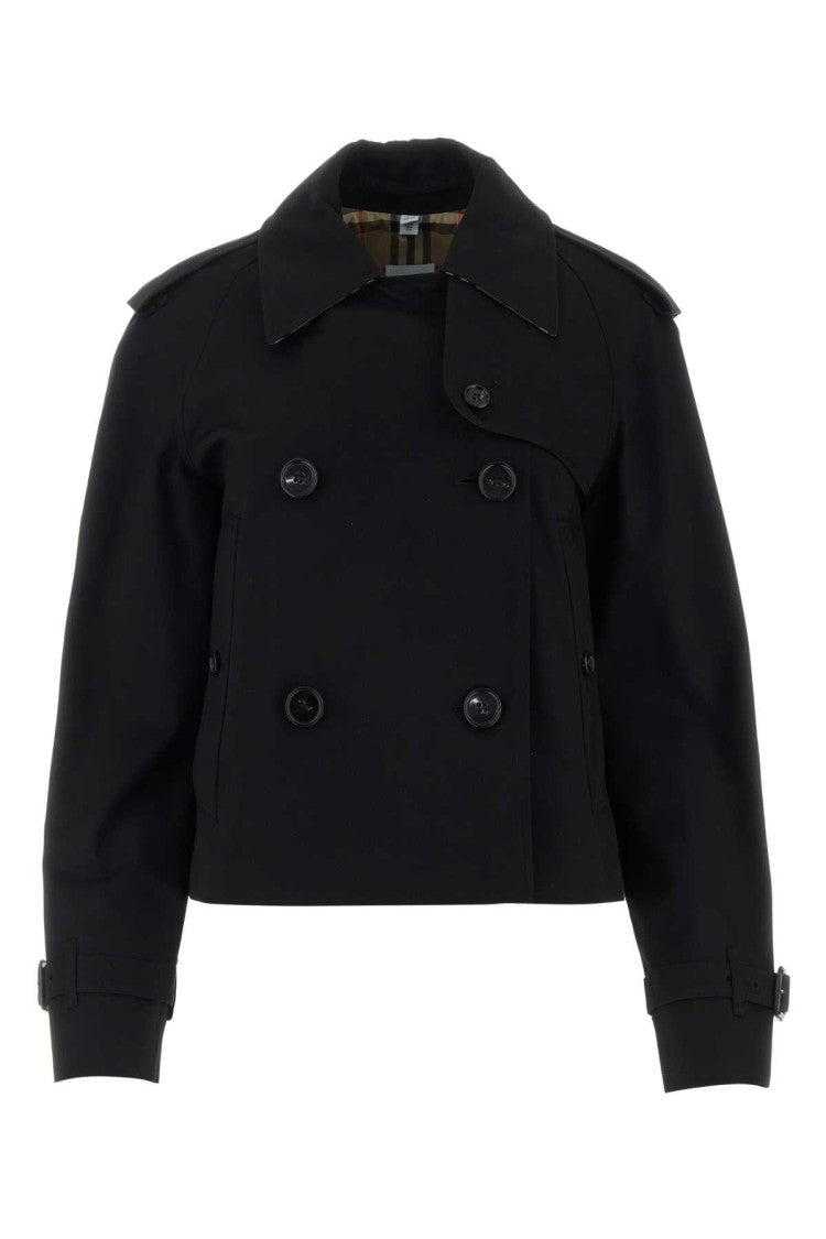 Burberry Black Gabardine Trench