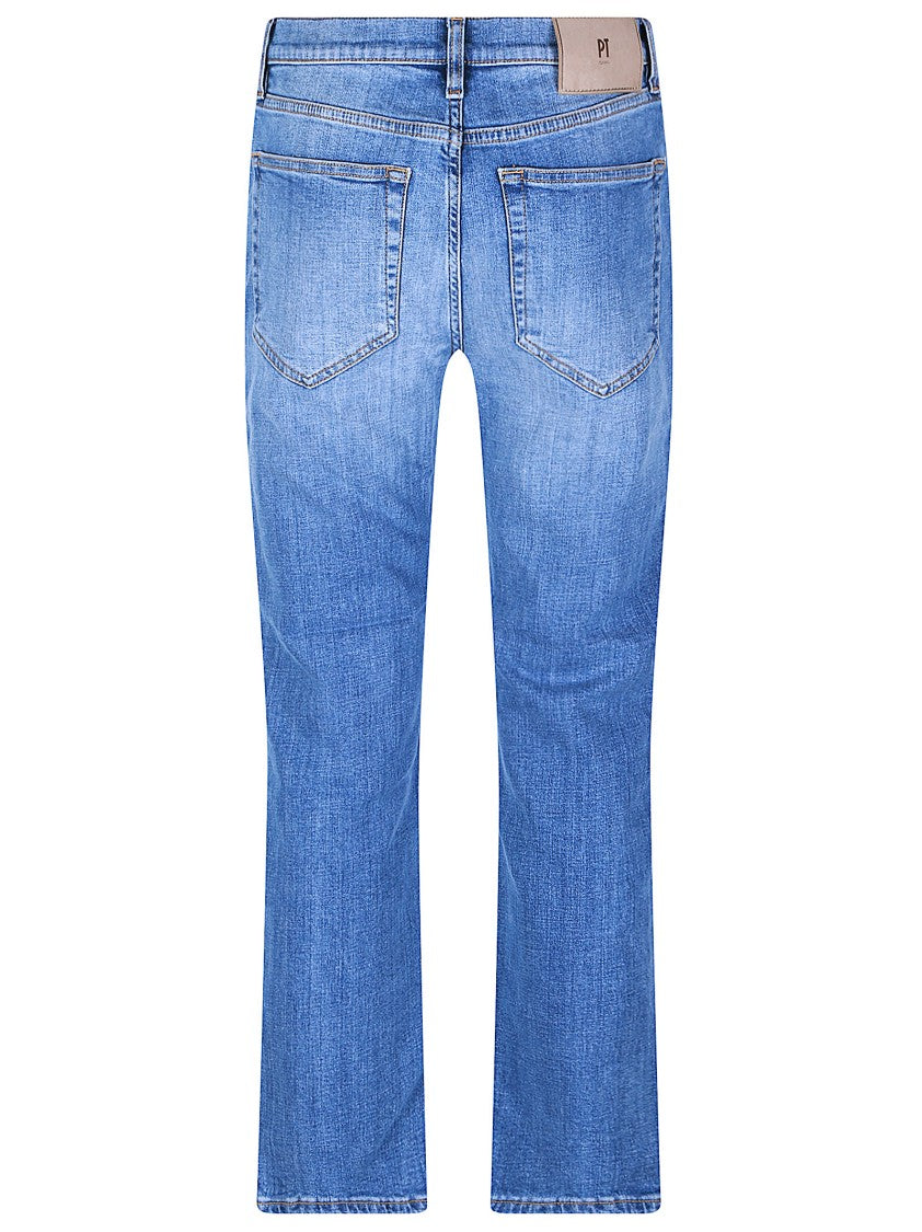 Pt Torino Audrey Medium Blue Straight Jeans