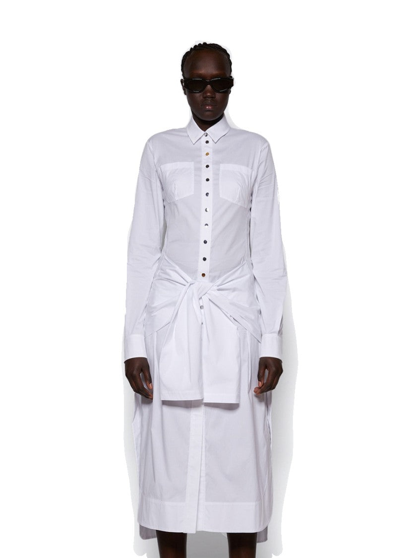 Rabanne Tie-Waist Dress - White