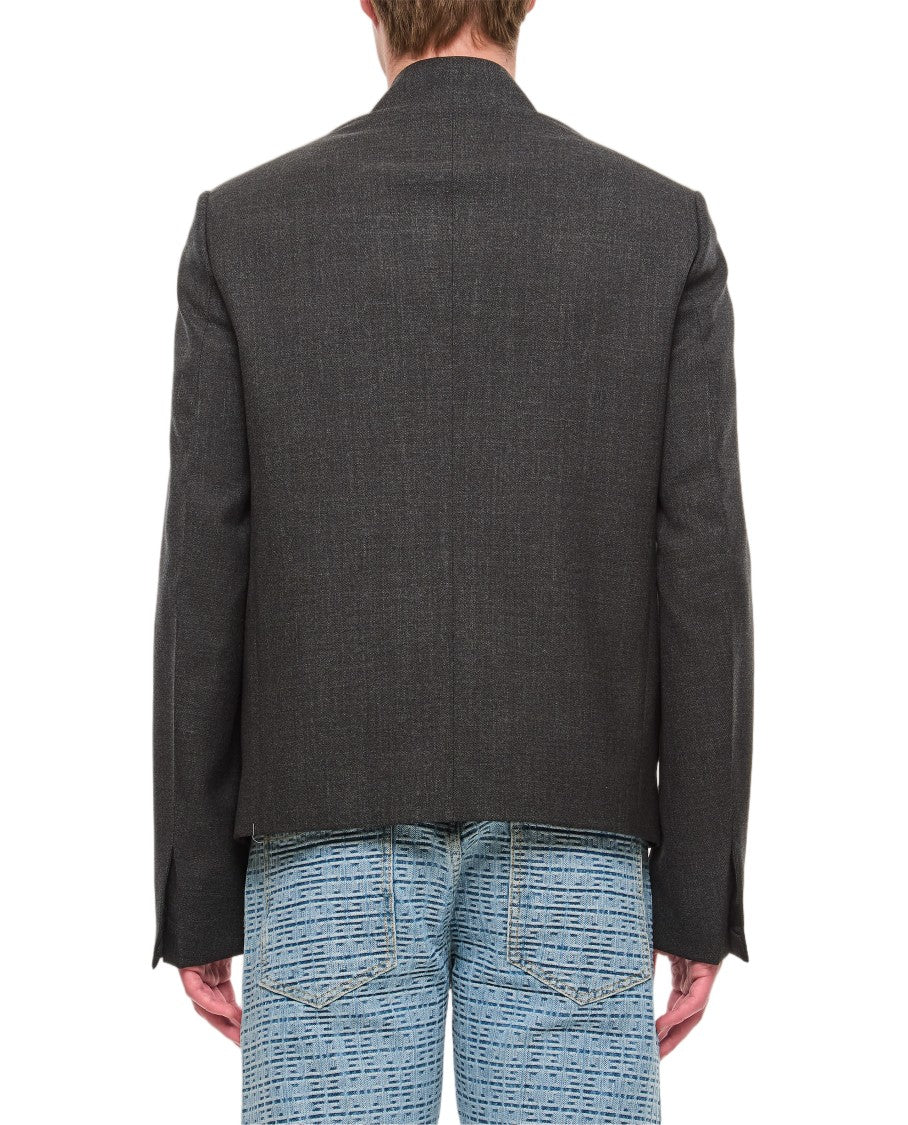 Givenchy Structured Zipped Jacket With Classic Collar And Tailored Fit