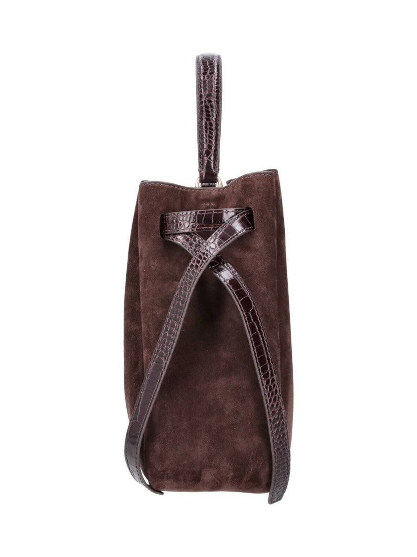 Tory Burch Brown Romy Suede Bucket Bag