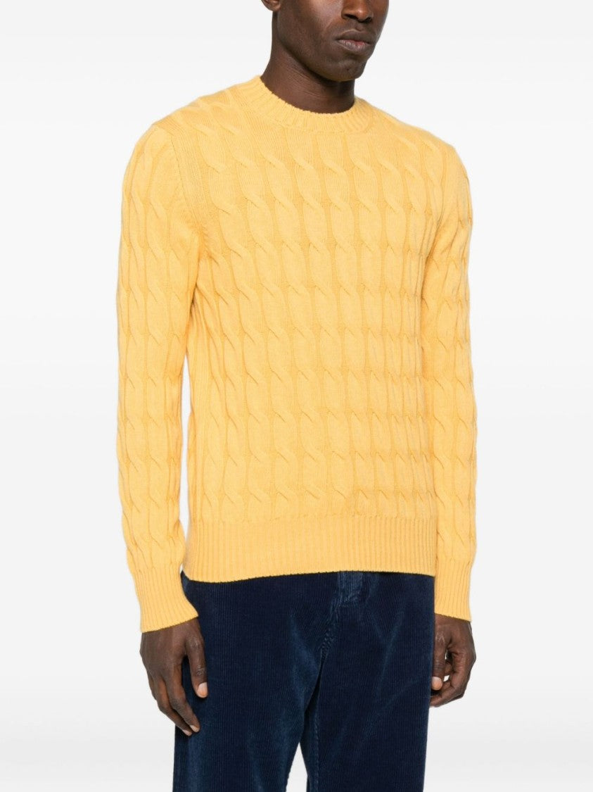 Gran Sasso Classic Cable Knit Sweater