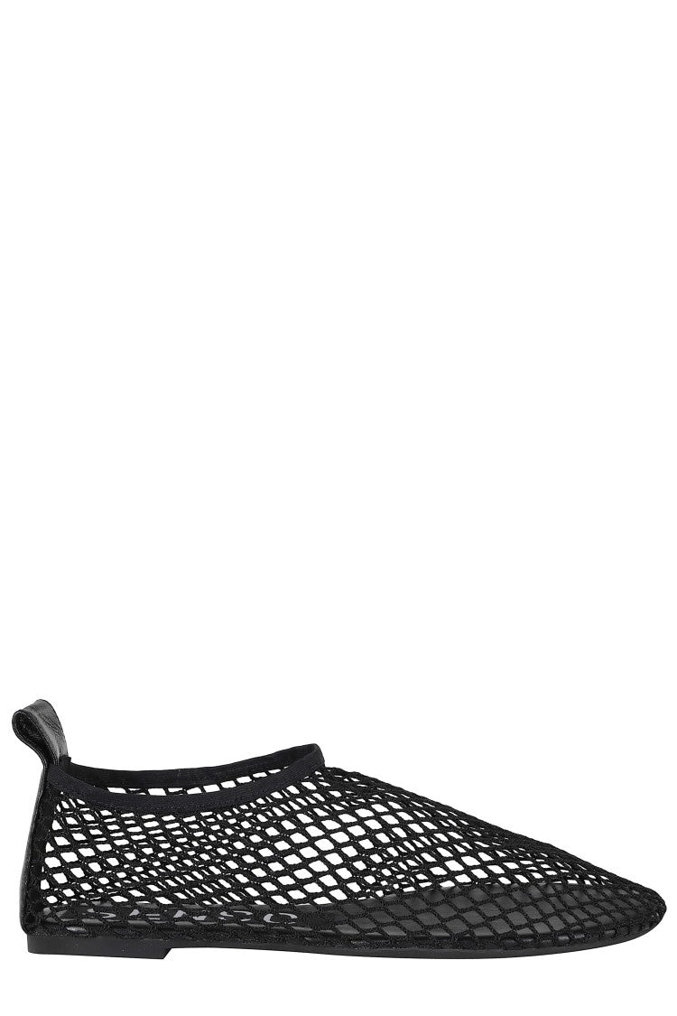 Senso Cordelia Ebony Mesh Round-Toe Flat Ballerina Flats