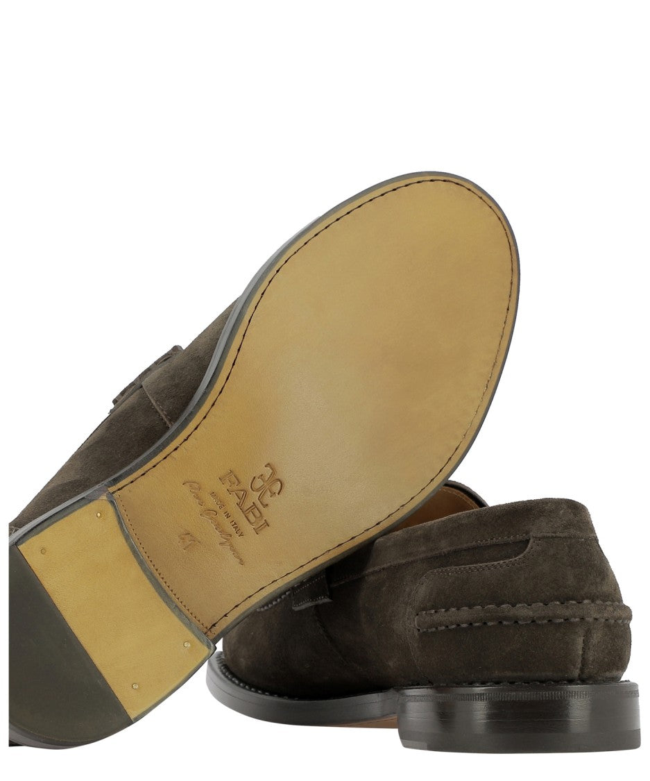 Fabi Brown Suede Go-Rain Loafers