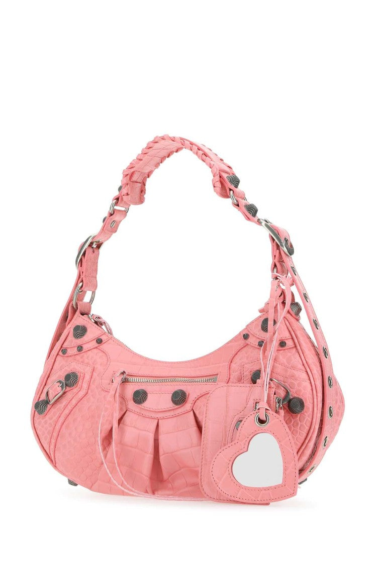 Balenciaga Pink Leather Le Cagole S Shoulder Bag