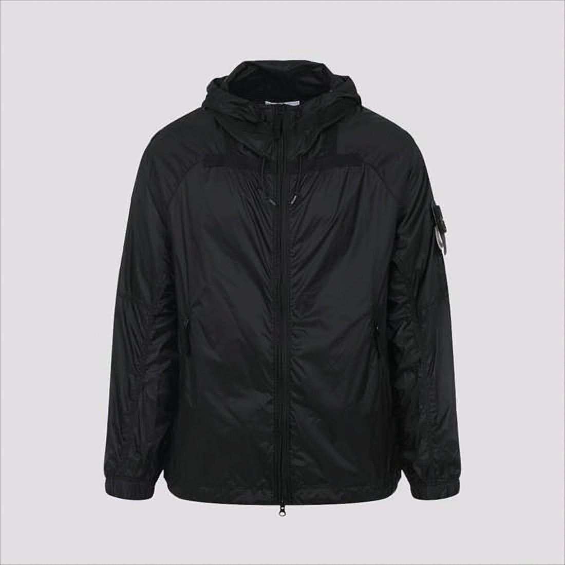 Stone Island Sleek Lightweight Hooded Jacket With Panel Detailing